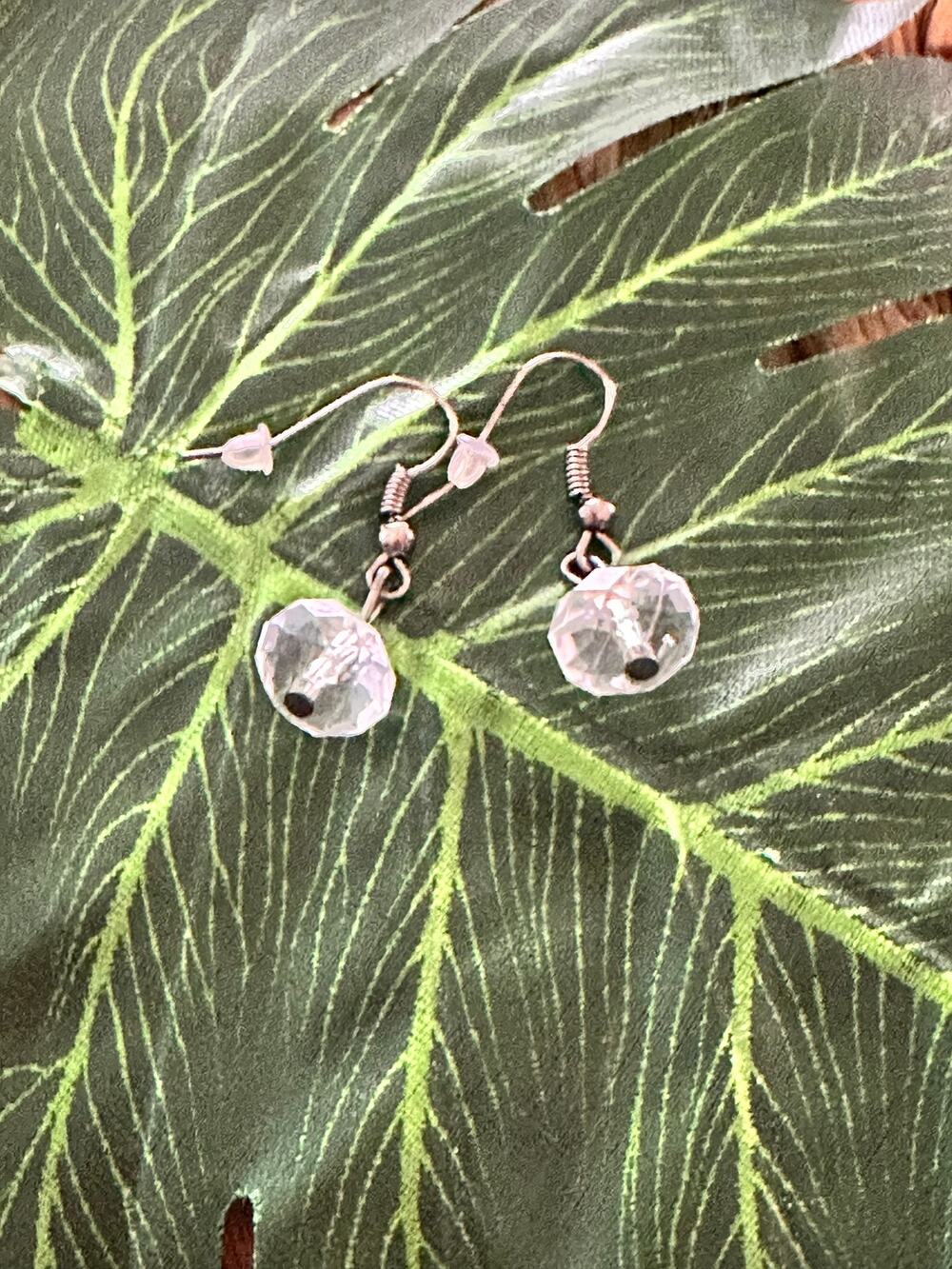 BOGO FREE UNIQUE TRANSPARENT BEADED EARRINGS